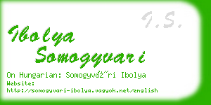 ibolya somogyvari business card